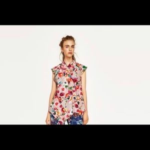 Floral print top